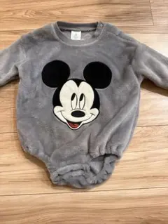 ミッキーマウス フリースロンパース80