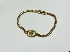 【美品】Dior ディオール CDロゴ ブレスレット 喜平 GD ヴィンテージ