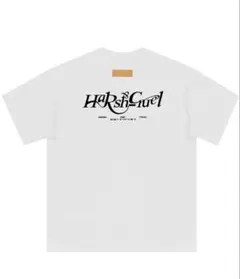 HARSH AND CRUEL 革タグ付きプリントTシャツ 完売品 XLのサムネイル
