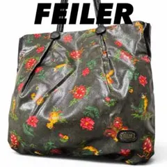 FEILER ハイジ 花柄 トートバッグ ブラック フラワー 大容量のサムネイル