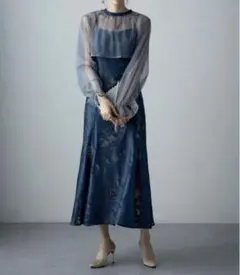 etoll. 3wayシフォンボレロ&レースキャミドレス