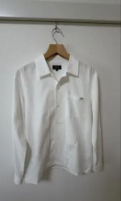 【A.P.C. 】アーペーセー 胸ロゴ 白シャツ S（M相当） 春夏用