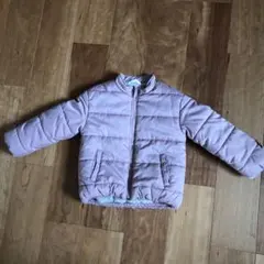 キッズ　子供服　女の子　ダウン　裏起毛　ピンク　110
