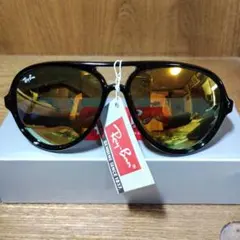 Ray-Ban サングラス ブラック ゴールドミラーレンズのサムネイル