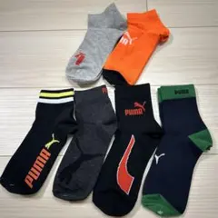 新品！キッズ子ども男の子PUMA キッズ靴下セット カラフル6足21〜23センチ