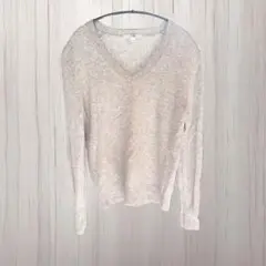 ユニクロ　カシミヤ100%　Vネックセーター