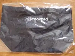 【新品・未使用】 cookpad ロゴ入り トートバッグ　ランチバッグ 　黒