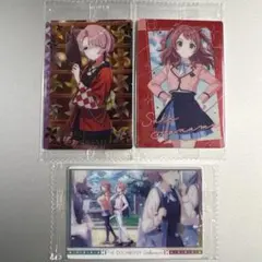 学園アイドルマスター 有村麻央 花海咲季 ウエハース 3枚セット