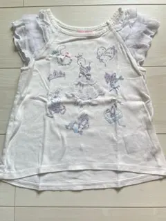 メゾピアノ　プリンセス　肩フリル　フレンチスリーブ　Tシャツ 110
