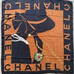 CHANEL シルクスカーフ 帽子とパールデザインのサムネイル