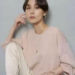 【美品】 アルページュストーリー BIGスウェット ニット トップス M ピンク