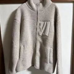 COLZA ベージュ フリースジャケット ジップアップ