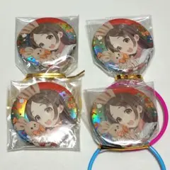GIGO限定　学マス　オーロラ箔押し缶バッジ　倉本千奈　４点セット