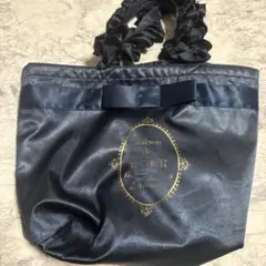 Maison de FLEUR フリルハンドル トートバッグ ネイビー