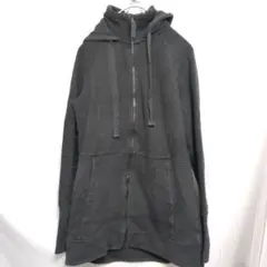 MONDETTA★Lサイズ ダークグレー フルジップフーディカジュアル
