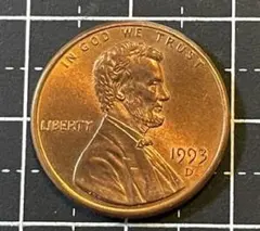 激レア アメリカ 1セント硬貨 リンカーン 1982 D刻印 コイン 美品 希少