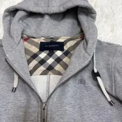 BURBERRY 　バーバリー グレー フード付きパーカー