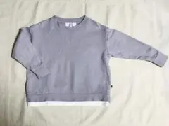 しまむら　CLOSSHI Kids 裏起毛　トレーナー パープル　サイズ110