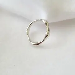 Jouete ジュエッテ　ウェーブ シルバー ピンキーリング