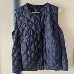 ユニクロ　ヒートテックウォームパデッド　ベスト　ブラック　メンズL ライトダウン