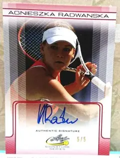 topps tennis auto サイン カード アグニェシュカ ラドワンスカ