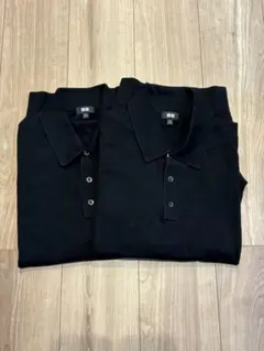 UNIQLO ブラック ポロシャツ XXL 2枚セット
