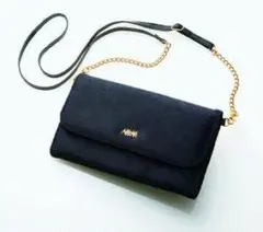 MUSE 付録 AHKAH アーカー　チェーン付き ふわふわお財布バッグ