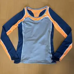 Nike Dri-FIT 長袖トップス Sサイズ ネイビー/オレンジ