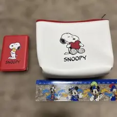 スヌーピー ポーチとミラーセット