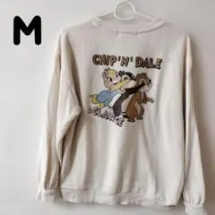 DISNEY チップとデール スウェット トレーナー M アイボリー