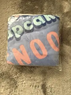 スヌーピー ブルー　ピーナッツ　フリースブランケット