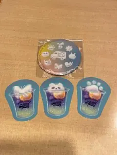 AMAZING COFFEE ステッカー アメコ キドフェノ＆缶バッチ