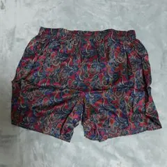 純シルク ボクサー Lサイズ ペイズリー柄