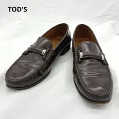 TOD'S レザー ローファー ブラウン 38 ゴンミーニのサムネイル