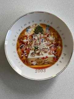 不二家 ペコちゃん 2003年 クリスマスプレート 飾り皿のサムネイル