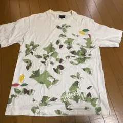 【希少】Stüssy ステューシー Tシャツ L ロゴ ボタニカル　ホワイトのサムネイル