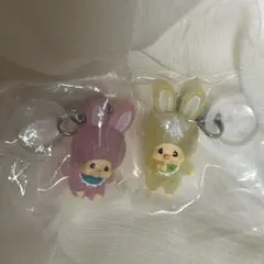モンチッチ　めじるしアクセサリー2　チムたん　ピンクver イエローver