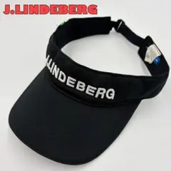 【J.LINDEBERG】ジェイリンドバーグ ゴルフ サンバイザー 刺繍ロゴのサムネイル
