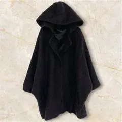 LEPSIM ローリーズファーム ブークレ フードコート 黒 F ドルマン