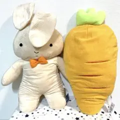 【新品】 クレヨンしんちゃん ネネちゃんのうさぎ にんじん ぬいぐるみ 抱き枕