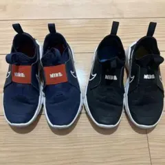 NIKE スリッポンシューズ ネイビー ブラック