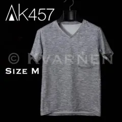 AK457 POCKET SW V NECK TEE サイズM グレー