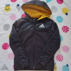 130 140 アディダス　アウター　フリース　男の子　黒