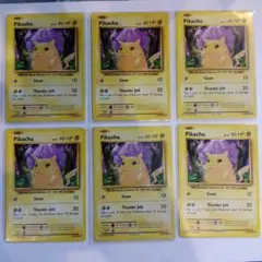 状態A- 英語版 ピカチュウ 35/108 ポケモンカード 6枚セット