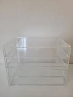 無印良品 重なるアクリルケース2段引出大×2個セット