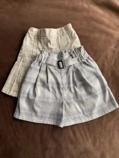 【グローバルワーク】ハーフパンツ、スカート　2枚セット　140センチ