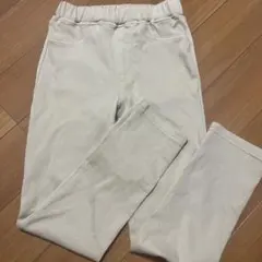 130 訳あり 新品 ベージュ パンツ スキニー ストレッチ あり