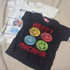 HAPPY MACARON & IT RUNS TODAY Tシャツ 2枚セット