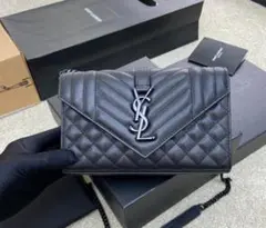 SAINT LAURENT キルティング チェーンショルダーバッグ