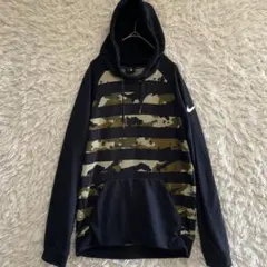 NIKE DRI-FIT プルオーバー パーカー迷彩柄 カモフラ柄　サイズS